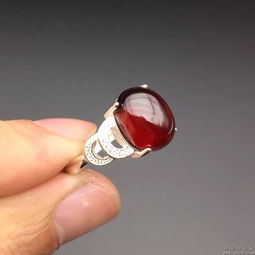 璀璨经典，智慧守护 6A酒红色精品石榴石女士戒指